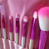 Makeup Brushes 08pcs Set Professional Pink Set Eyeshadow With Pink Case