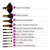 11 Pcs Dot Brush Set Black BH Cosmetics