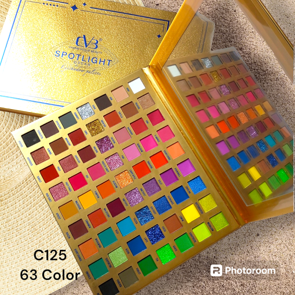 63 Color EyeShadow and Glitter Palette