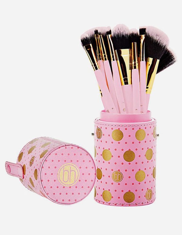 BH Cosmetics Dot Collection 11 Pcs Pink Brush Set