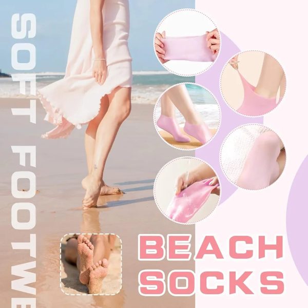 Silicone Socks For Dry and Cracked Feet Heal Treatment