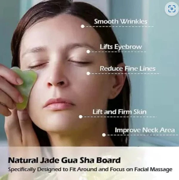 Gua Sha Stone & Facial Roller Manual Massager