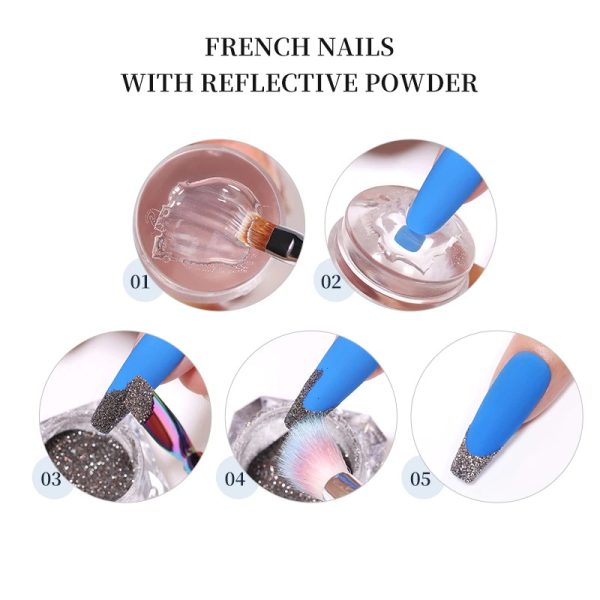 Silicone Stamping kit Transparent Nail Art Seal Stamper Scraper French For Manicure