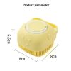 Silicone Body Brush Shower Scrubber with Shower Gel Dispenser Dead Skin Removal 