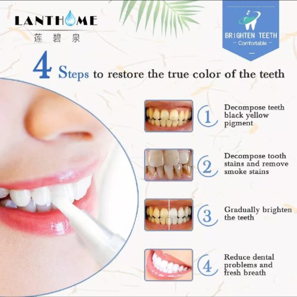 Dazzling Teeth Whitening Pen For Plaque & Stains Removal