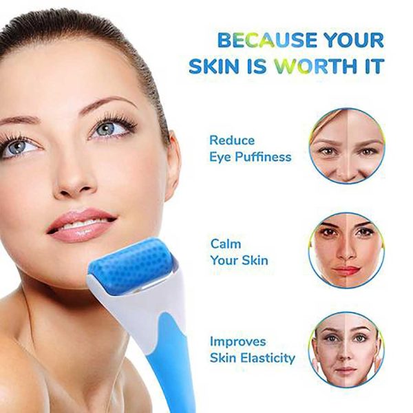 Face Ice Roller Massager Skin Lifting Tools Facial Massage Anti-Wrinkle Relief Pain Firming