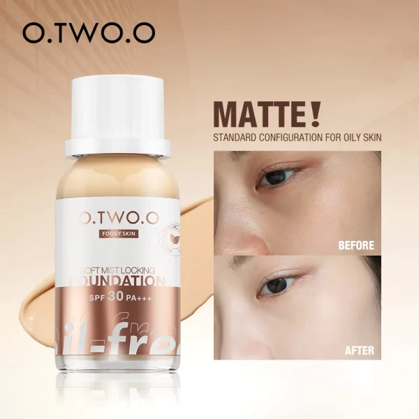 O.TWO.O Dropper Foundation SPF30 PA+++ Matte and Oil Free for Dry Skin SC038