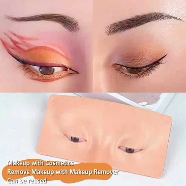 Silicone Makeup Training Board to Practicing Makeup for Face and Eyes