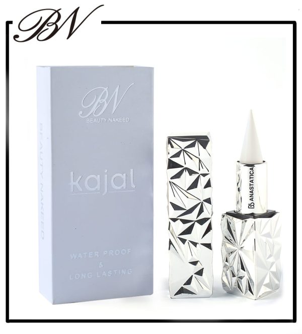 Beauty Naked Kajal Waterproof Long Lasting in White Black Magnetic Closure www.otwooofficial.pk