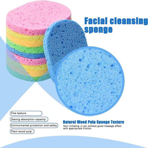 Cleansing Sponges for Face,Reusable for Cleaning Makeup, Cosmetic and Spa Mask-02 Pcs www.otwooofficial.pk