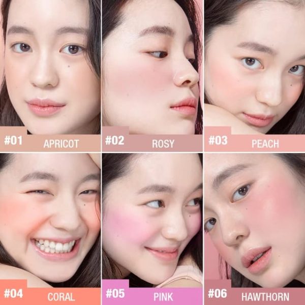 O.TWO.O Blush Palette Mineral Powder High Pigmented Long Lasting SC044