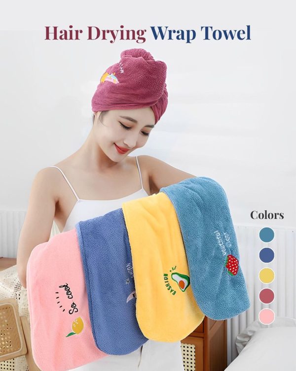 Hair Shower Towel Twist Women's Soft Towels for Hair Turban Wrap Drying Head Towels